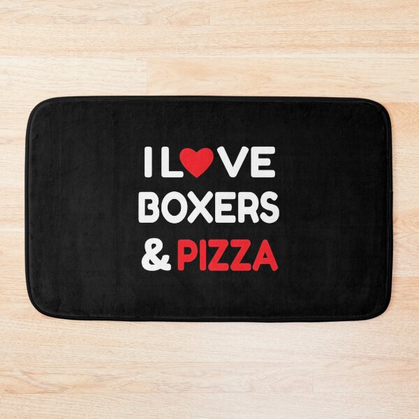 Item preview, I Love Boxers and Pizza Funny Graphic Design for Dog and Food Lovers designed and sold by kalaza1996.
