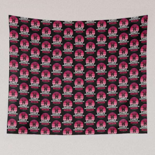 Item preview, Easily Distracted By Boxers Funny Pet Lover Design for Dog Enthusiasts designed and sold by kalaza1996.