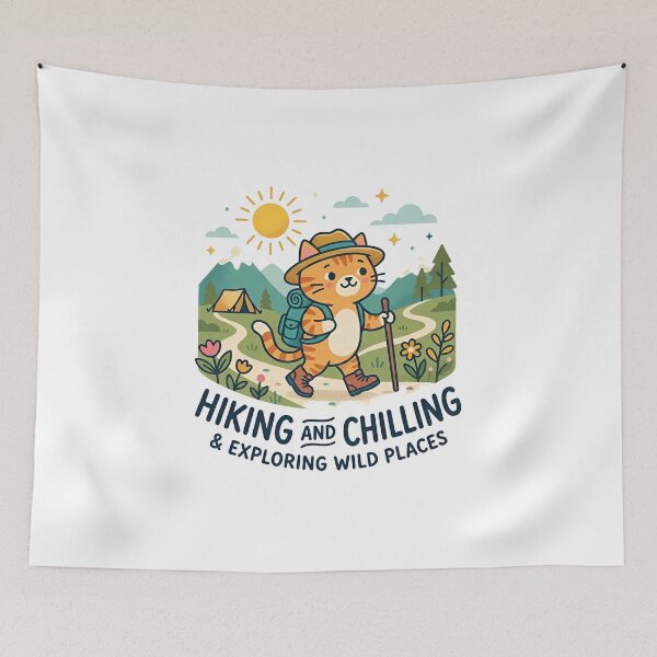 Item preview, HIKING AND CHILLING & EXPLORING WILD PLACE designed and sold by decimalades.