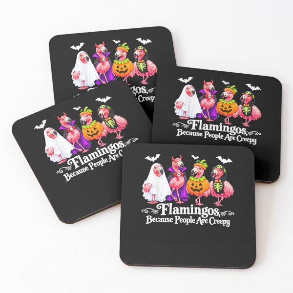 Item preview, Flamingos Because People are Creepy Animal Halloween designed and sold by JaredDeShop.