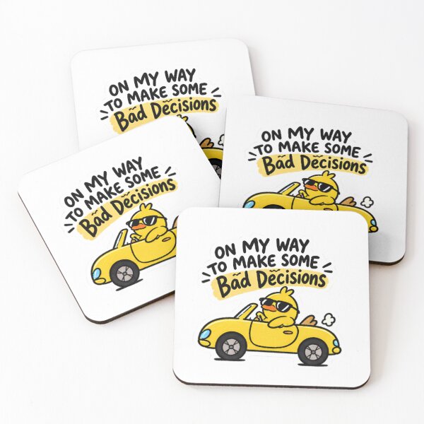 Item preview, On My Way To Make Some Bad Decisions - Funny Duck Driving Car designed and sold by Duck lovers.