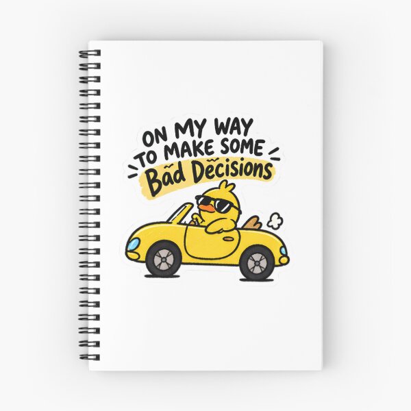 Item preview, On My Way To Make Some Bad Decisions - Funny Duck Driving Car designed and sold by Duck lovers.