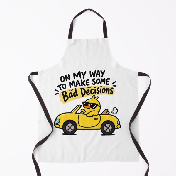 Item preview, On My Way To Make Some Bad Decisions - Funny Duck Driving Car designed and sold by Duck lovers.