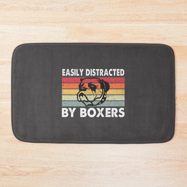 Item preview, Easily Distracted by Boxers Vintage Retro Style Dog Lover Design designed and sold by kalaza1996.