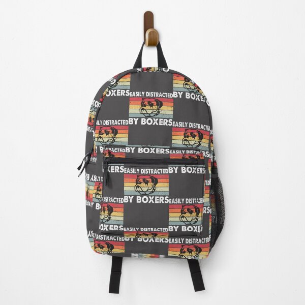 Item preview, Easily Distracted by Boxers Vintage Retro Style Dog Lover Design designed and sold by kalaza1996.