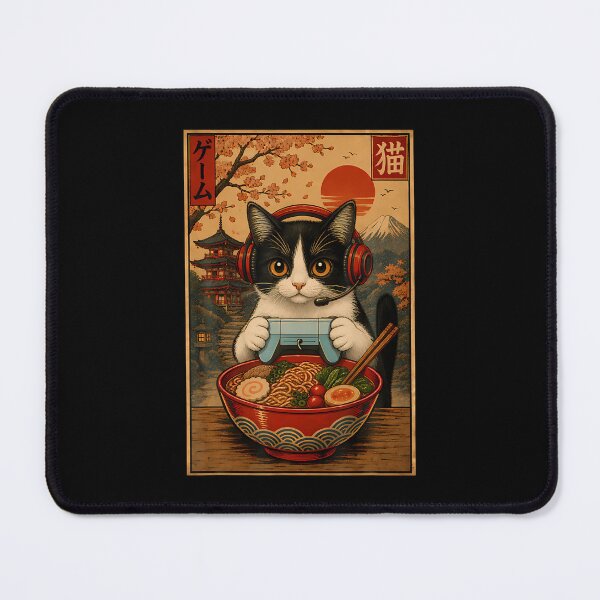 Item preview, Gaming Cat Ramen Noodles designed and sold by Tomtomatos.
