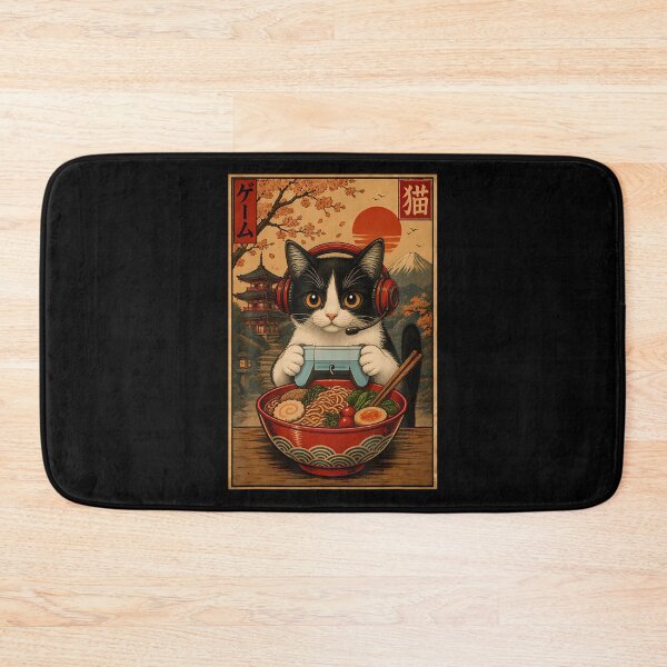 Item preview, Gaming Cat Ramen Noodles designed and sold by Tomtomatos.