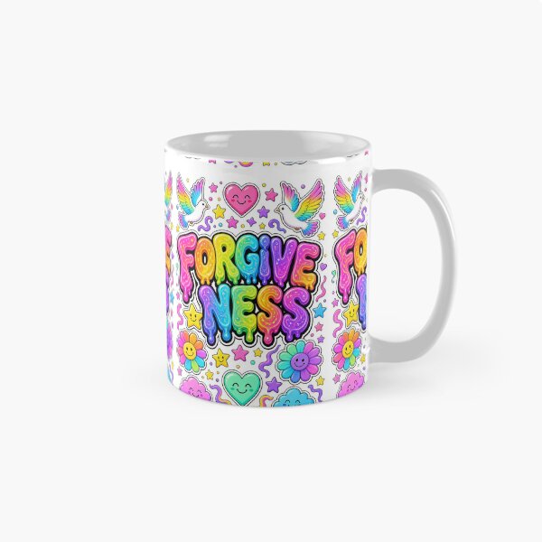 Item preview, Forgiveness Funky Pop Art Design – Vibrant Healing Graphic Print for Peace & Free Spirits designed and sold by The Crazy Monkey Design Studio.