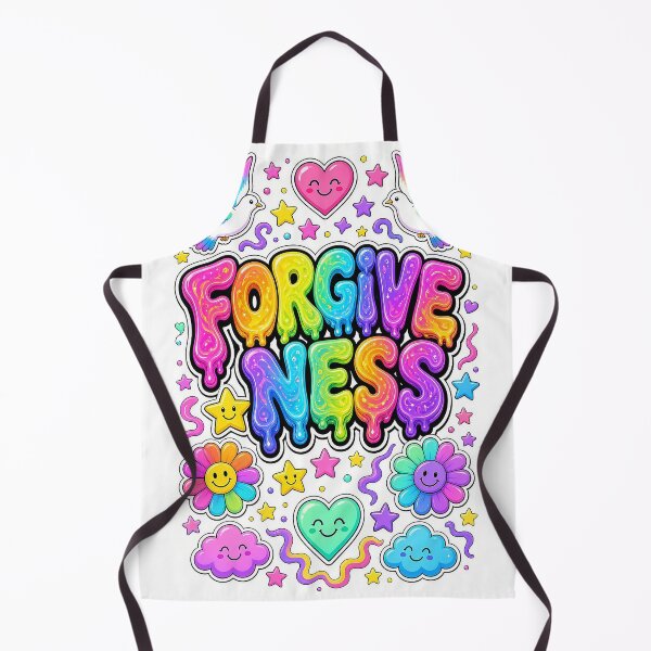 Item preview, Forgiveness Funky Pop Art Design – Vibrant Healing Graphic Print for Peace & Free Spirits designed and sold by The Crazy Monkey Design Studio.