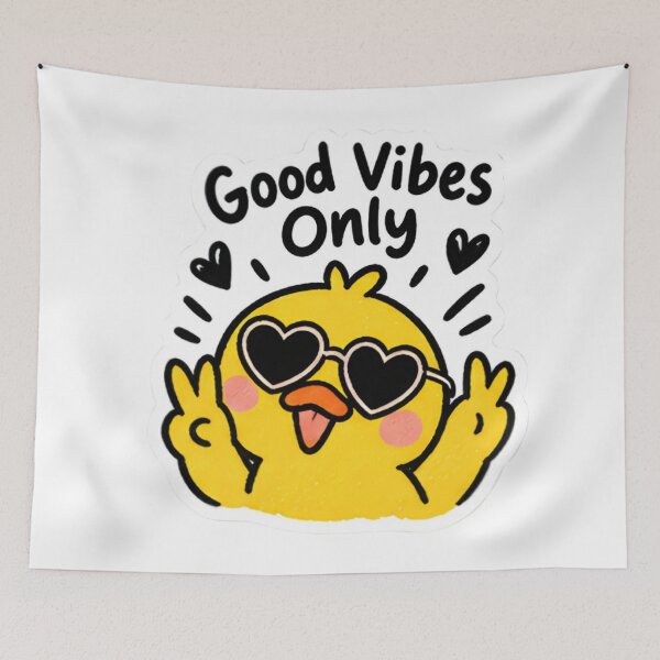 Item preview, Cute Duck Heart Sunglasses - Good Vibes Only Peace Sign designed and sold by Duck lovers.