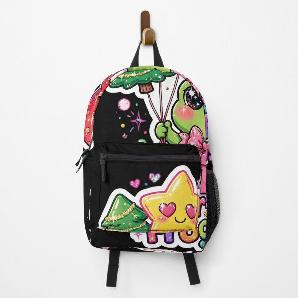 Item preview, Lisa Frank Christmas Frog Purr-fect Frogmas Neon 90s Retro Balloons Gift designed and sold by HealingEraInk.