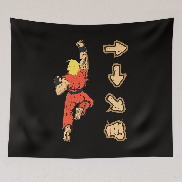 Item preview, Input Command Fighter Pose Retro Graphic designed and sold by SkellyLinda.