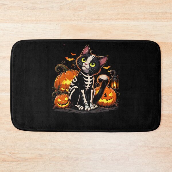 Item preview, Funny Halloween Cat Skull Costume Spooky Season Pumpkin designed and sold by JaredDeShop.
