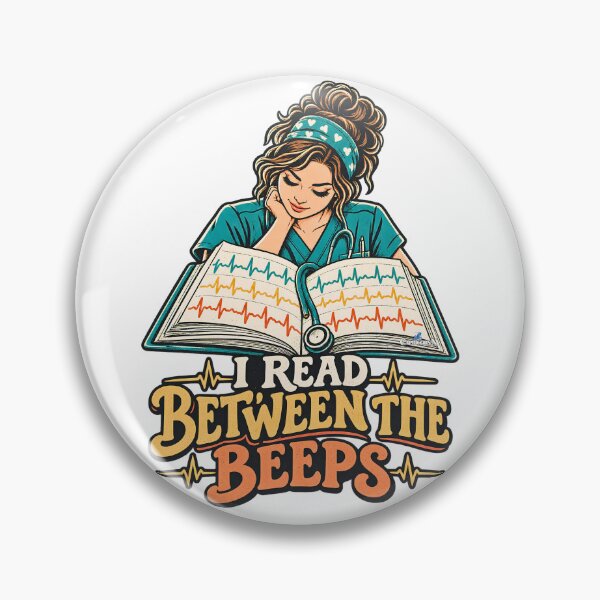 Item preview, ICU Nurse I Read Between the Beeps designed and sold by EvergreenPark - Tee Studio.