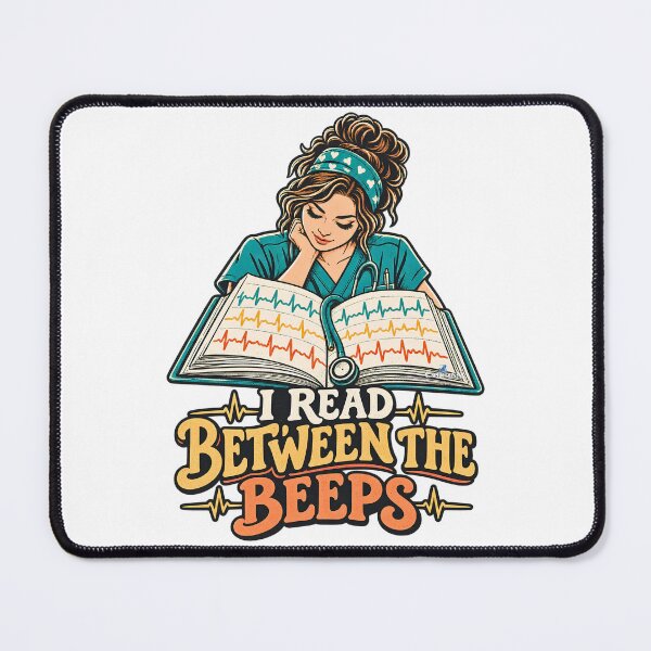 Item preview, ICU Nurse I Read Between the Beeps designed and sold by EvergreenPark - Tee Studio.