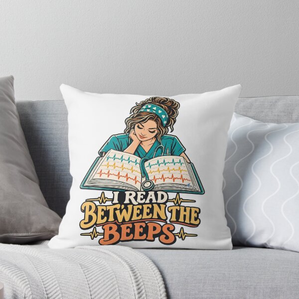 Item preview, ICU Nurse I Read Between the Beeps designed and sold by EvergreenPark - Tee Studio.