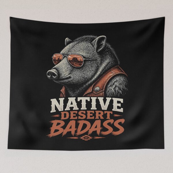 Item preview, Native Desert Badass – Javelina Arizona Vintage Southwest designed and sold by Art-Arcade6.