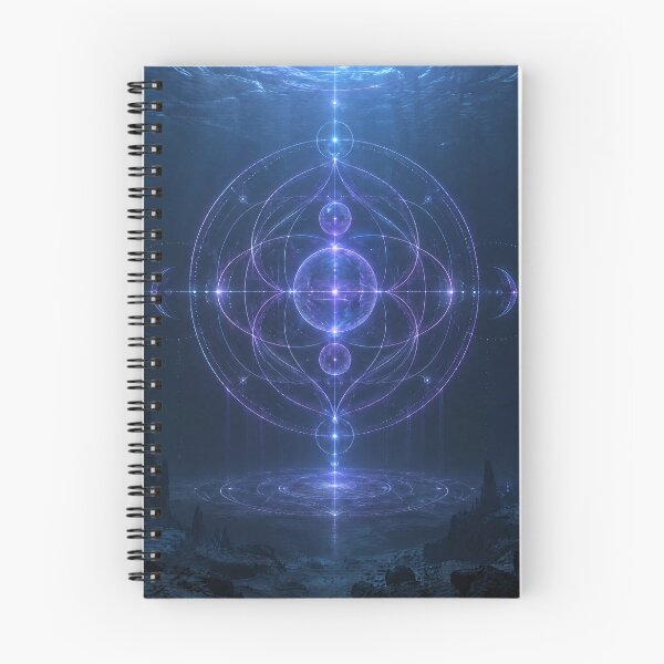 Item preview, Glowing Bioluminescent Whale Sacred Geometry Cosmic Ocean designed and sold by monkeybusiness.pt.