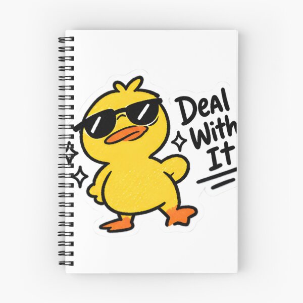 Item preview, ​Deal With It Duck - Sassy Cartoon Duck with Sunglasses designed and sold by Duck lovers.
