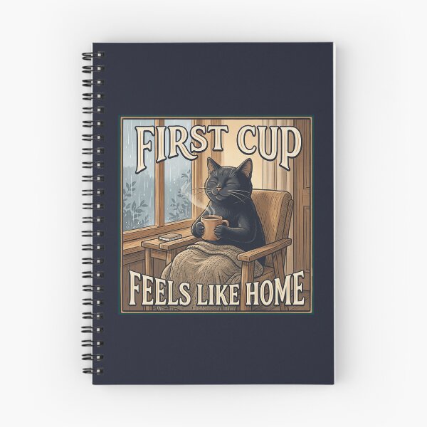 Item preview, First Cup Feels Like Home designed and sold by QuietNovaShop.