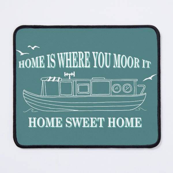 Item preview, Narrowboat Canal Boat Home Sweet Home designed and sold by HotHibiscus.