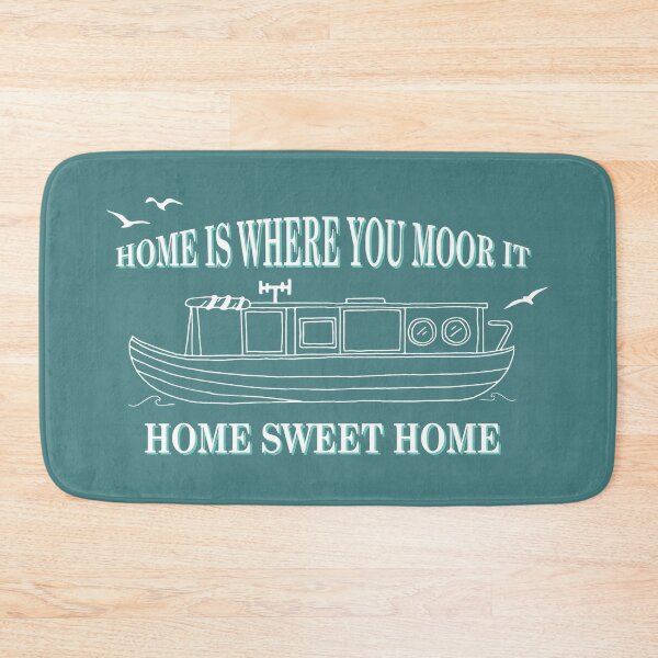 Item preview, Narrowboat Canal Boat Home Sweet Home designed and sold by HotHibiscus.