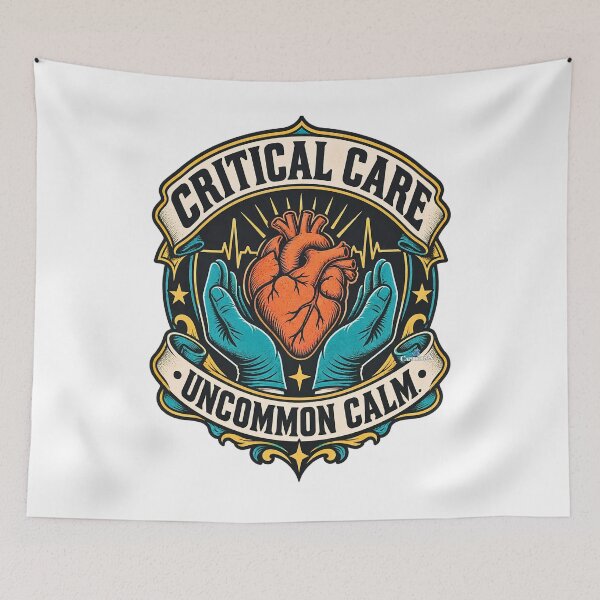 Artikelvorschau, ICU Nurse Critical Care Uncommon Calm entworfen und verkauft von EvergreenPark - Tee Studio.