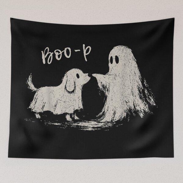 Item preview, Funny Nose Boop Ghost Puppy Halloween designed and sold by AmiGraph.