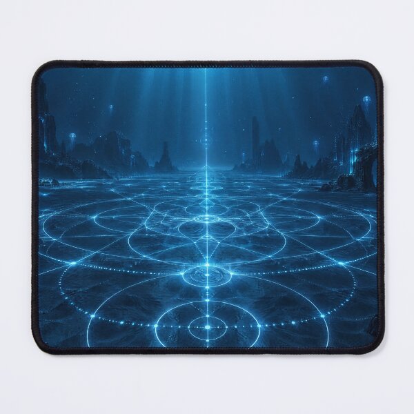 Item preview, Bioluminescent Ocean Floor Sacred Geometry Quantum Light Grid designed and sold by monkeybusiness.pt.