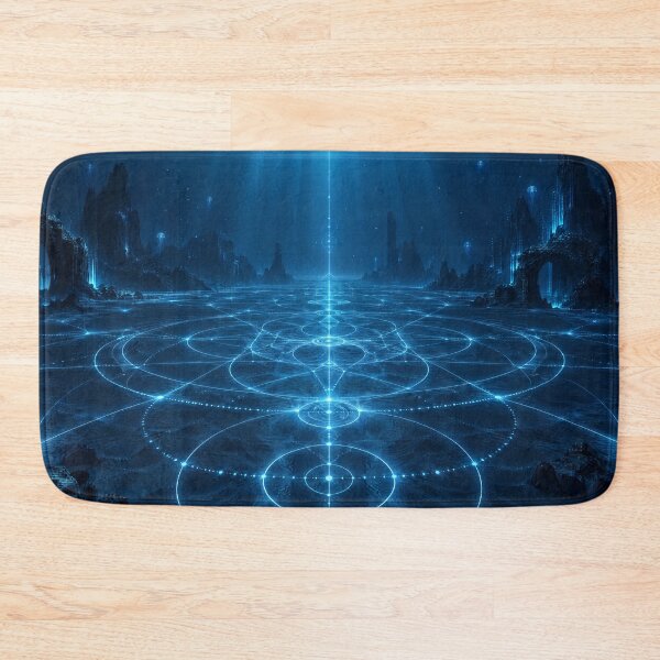 Item preview, Bioluminescent Ocean Floor Sacred Geometry Quantum Light Grid designed and sold by monkeybusiness.pt.
