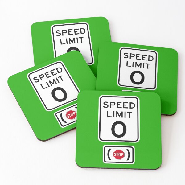 Item preview, Speed Limit 0 MPH (Stop) designed and sold by Karate Octopus.