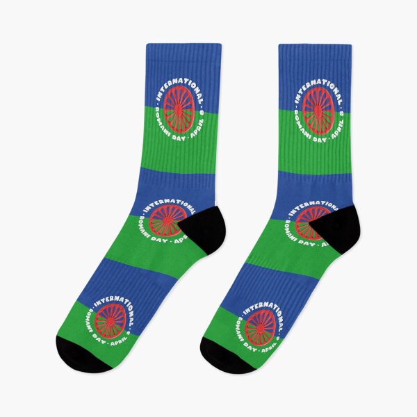 Item preview, 3d illustration of the flag of the Romani people designed and sold by Sock Garden.