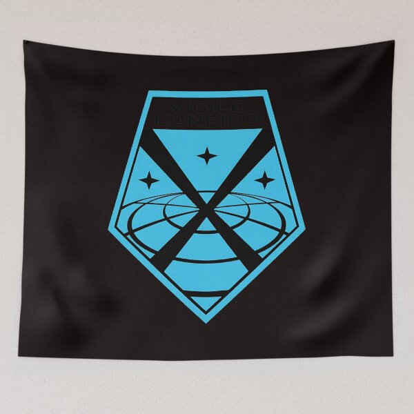 Item preview, Vigilo Confido Emblem Cyan  designed and sold by SkellyLinda.