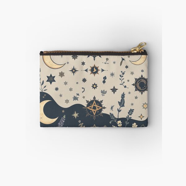 Item preview, Celestial Moon Stars Botanical Pattern designed and sold by PunchDrop.