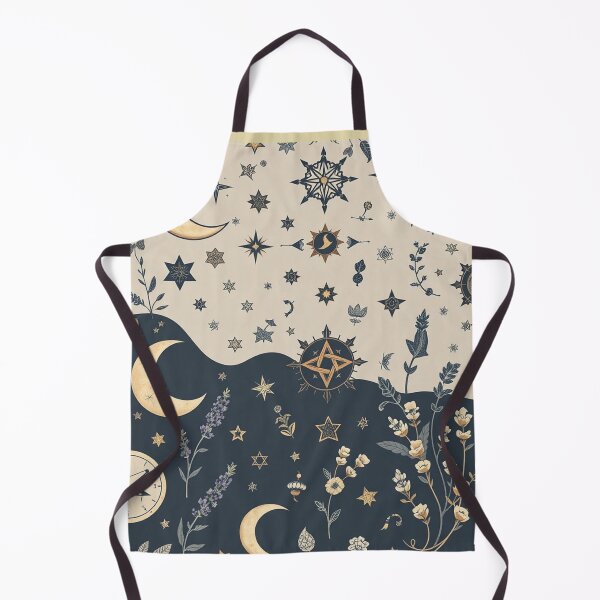 Item preview, Celestial Moon Stars Botanical Pattern designed and sold by PunchDrop.