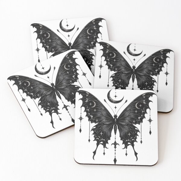 Item preview, Gothic Celestial Butterfly – Black Moon & Stars designed and sold by Urbansprints.