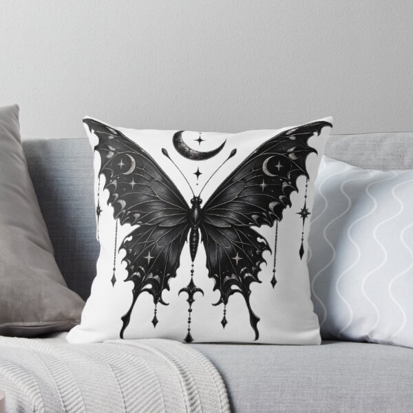 Item preview, Gothic Celestial Butterfly – Black Moon & Stars designed and sold by Urbansprints.