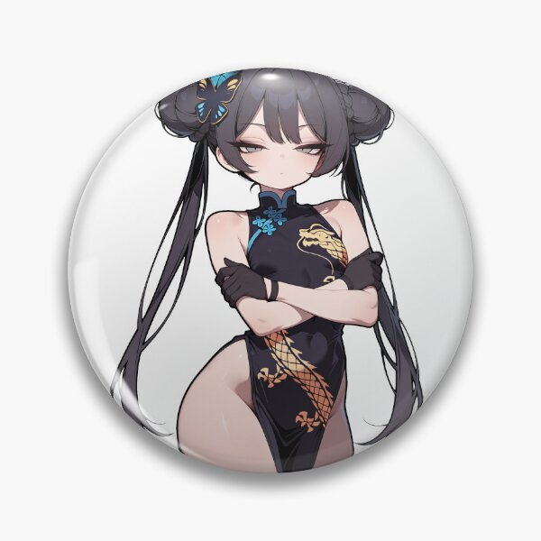 Item preview, Kisaki Blue Archive Sticker | Stern Anime Girl China Dress Decal designed and sold by RGB-crayon.