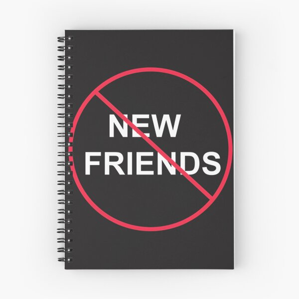 Item preview, No New Friends Minimalist Typography Design for Social Boundaries designed and sold by mari-rod.