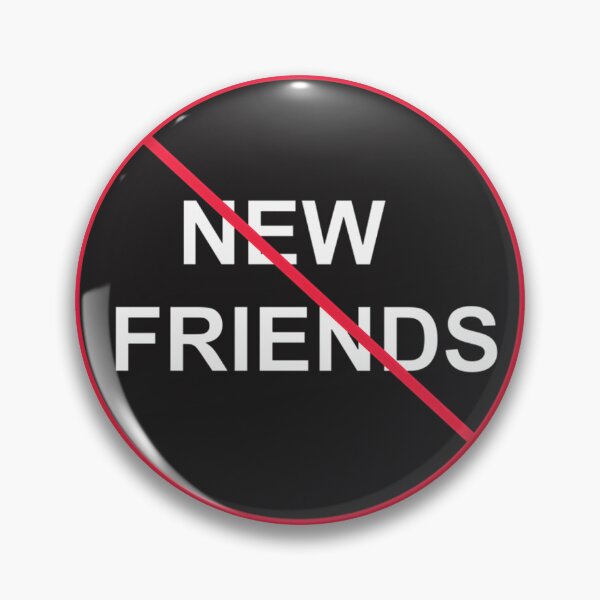 Item preview, No New Friends Minimalist Typography Design for Social Boundaries designed and sold by mari-rod.