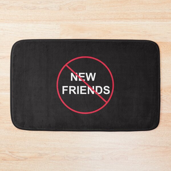 Item preview, No New Friends Minimalist Typography Design for Social Boundaries designed and sold by mari-rod.