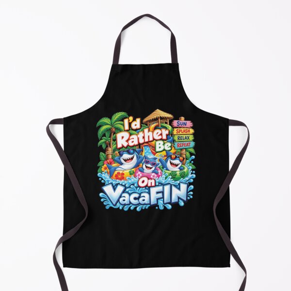Item preview, Funny Shark Vacation Water Park Summer VacaFIN Novelty Raglan Baseball Tee designed and sold by JaredDeShop.