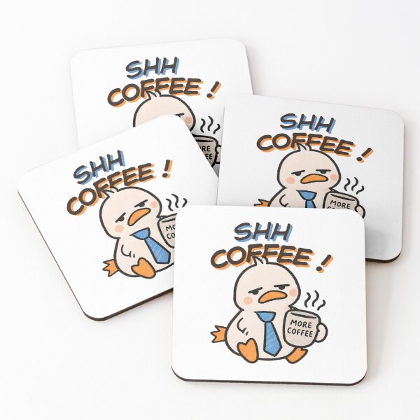 Item preview, Shh Coffee Duck - Funny Tired Morning Humor designed and sold by Duck lovers.