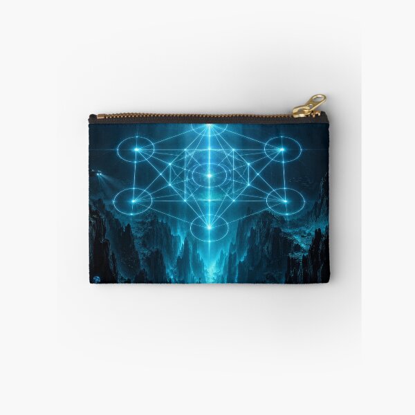 Item preview, Glowing Blue Metatrons Cube Underwater Trench Ocean designed and sold by monkeybusiness.pt.