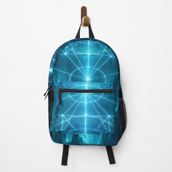 Item preview, Glowing Blue Metatrons Cube Underwater Trench Ocean designed and sold by monkeybusiness.pt.