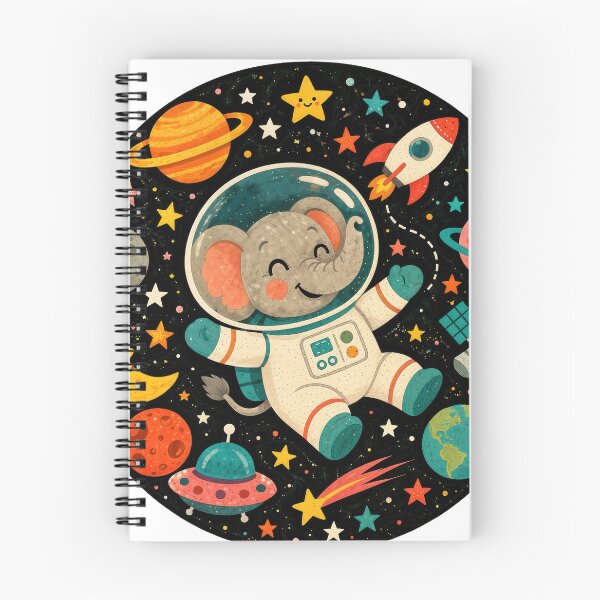 Item preview, Wall Art - Postcard - #9 - Cute Elephant Astronaut Art | Space Explorer Nursery Decor Illustration designed and sold by ForeverPrintsOK.