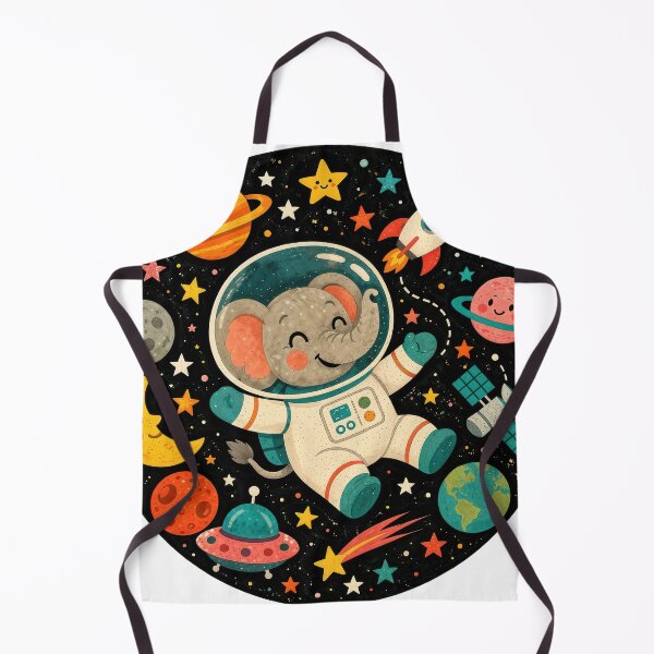 Item preview, Wall Art - Postcard - #9 - Cute Elephant Astronaut Art | Space Explorer Nursery Decor Illustration designed and sold by ForeverPrintsOK.