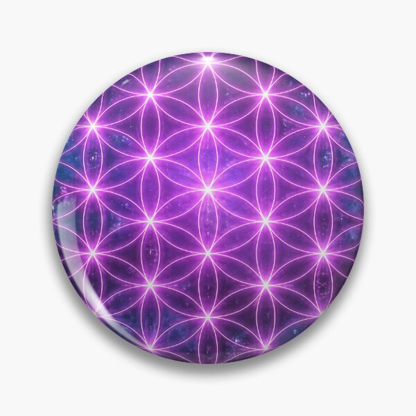 Item preview, Glowing Purple Flower of Life Microscopic Cellular Grid designed and sold by monkeybusiness.pt.