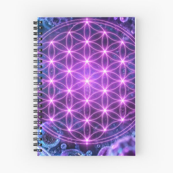 Item preview, Glowing Purple Flower of Life Microscopic Cellular Grid designed and sold by monkeybusiness.pt.