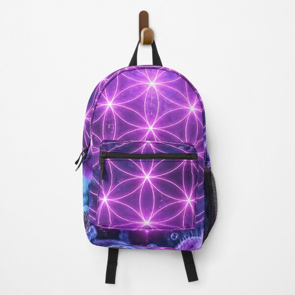 Item preview, Glowing Purple Flower of Life Microscopic Cellular Grid designed and sold by monkeybusiness.pt.